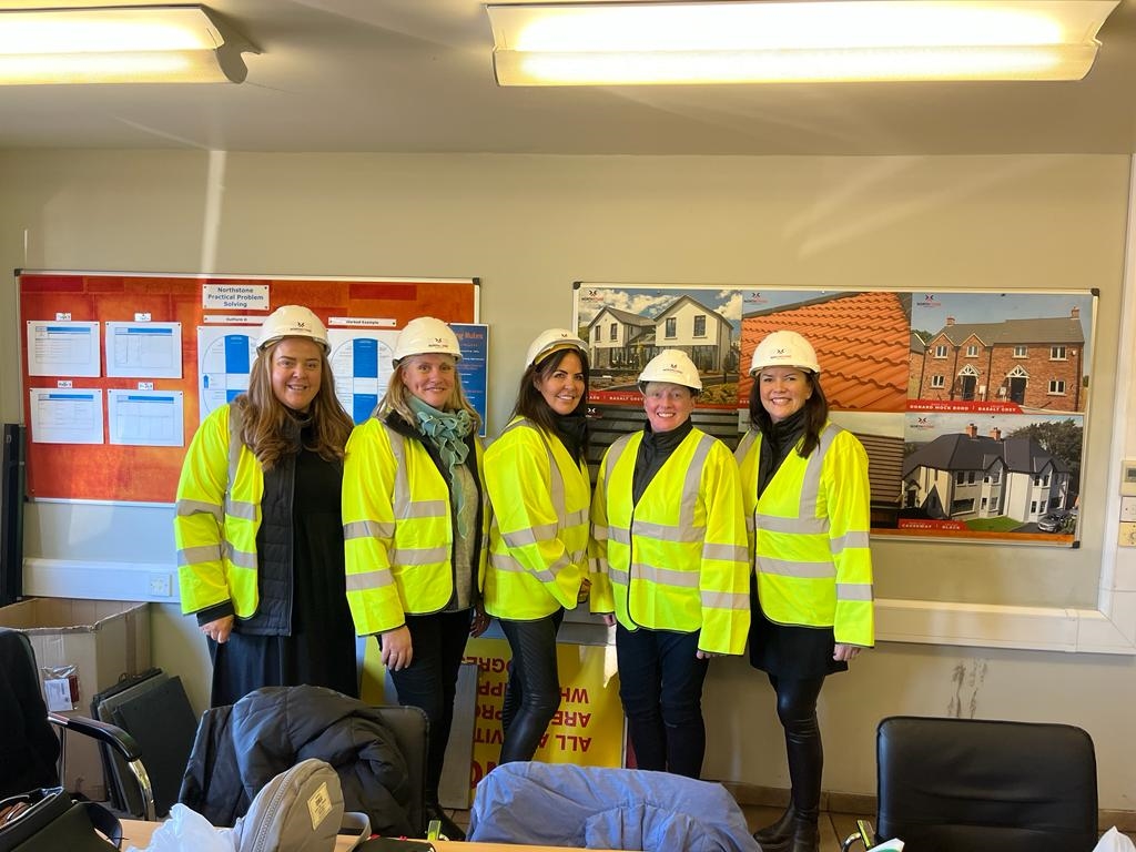 Factory visit at our tile plant in Toomebridge with a group of influential ladies who work in GB's roofing industry.