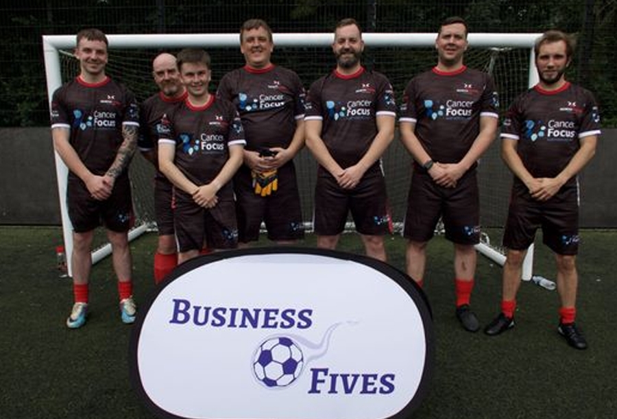 Northstone football team play at the Business Fives event