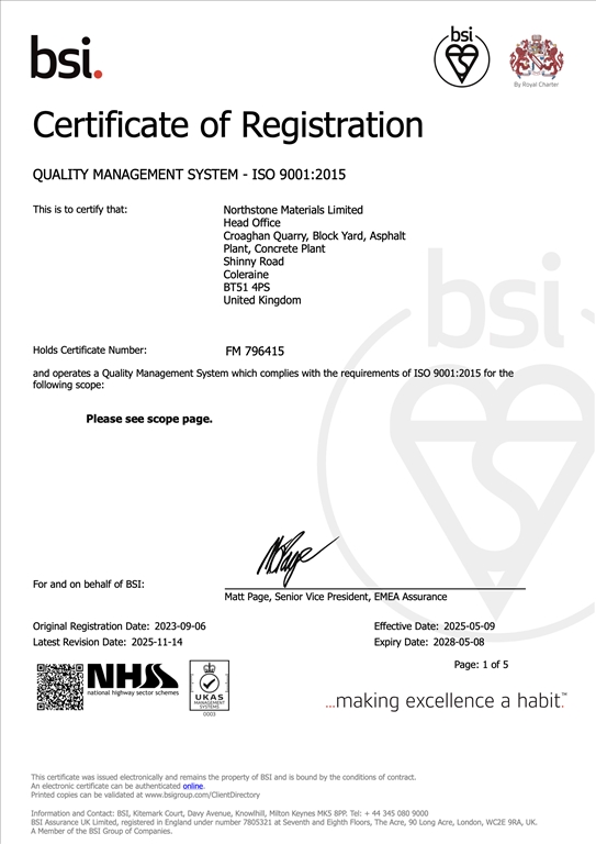 12QC01 ISO 9001 Certificate FM 796415 Issue 14.11.2025